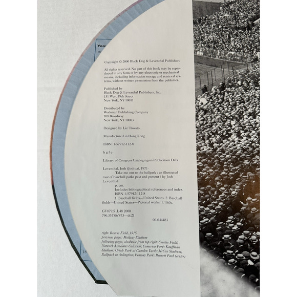 Take me out to the Ball Park, Illustrated Baseball Parks Book by Josh Leventhal - Picture 4 of 10